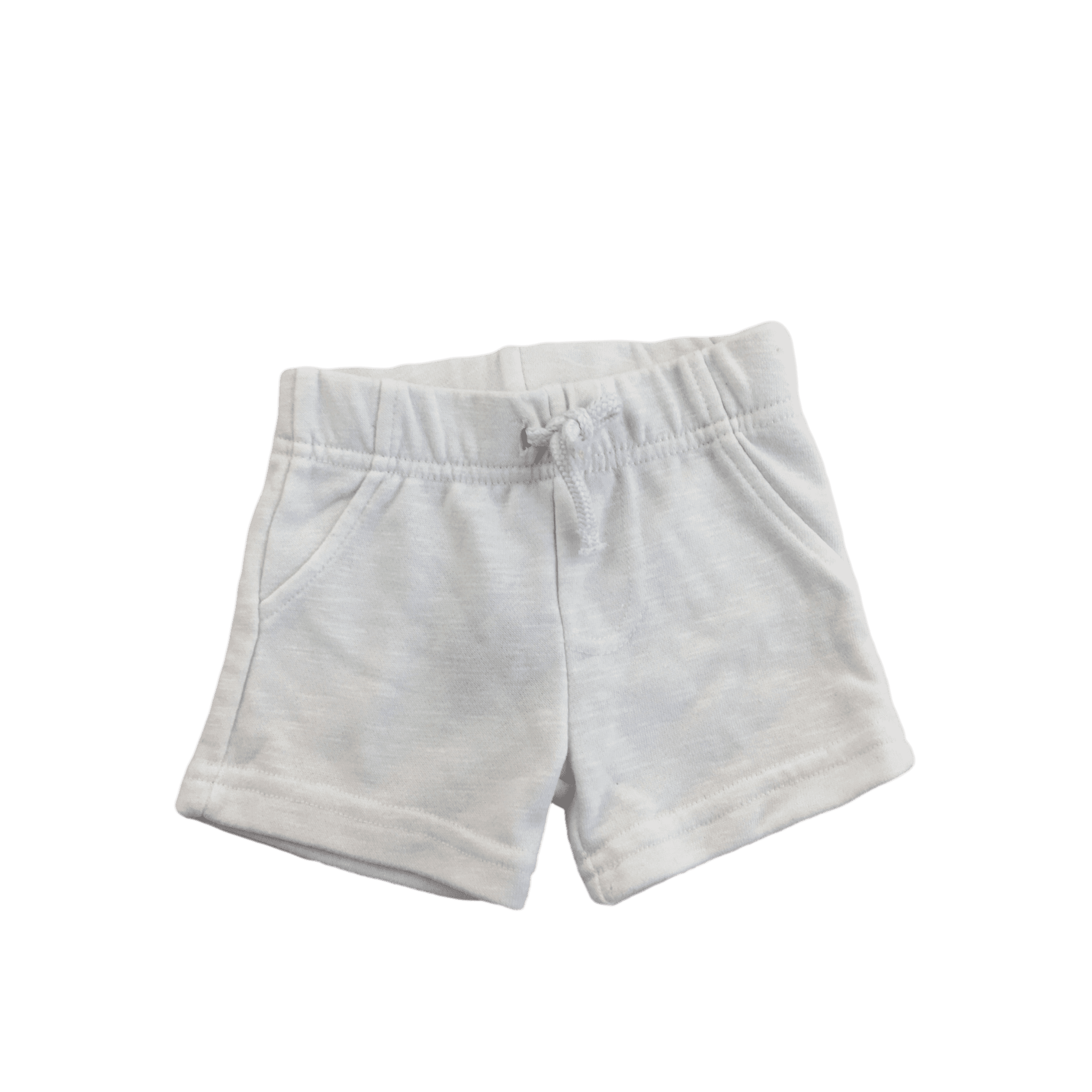 0-3M White Cotton Drawstring Shorts - Primark