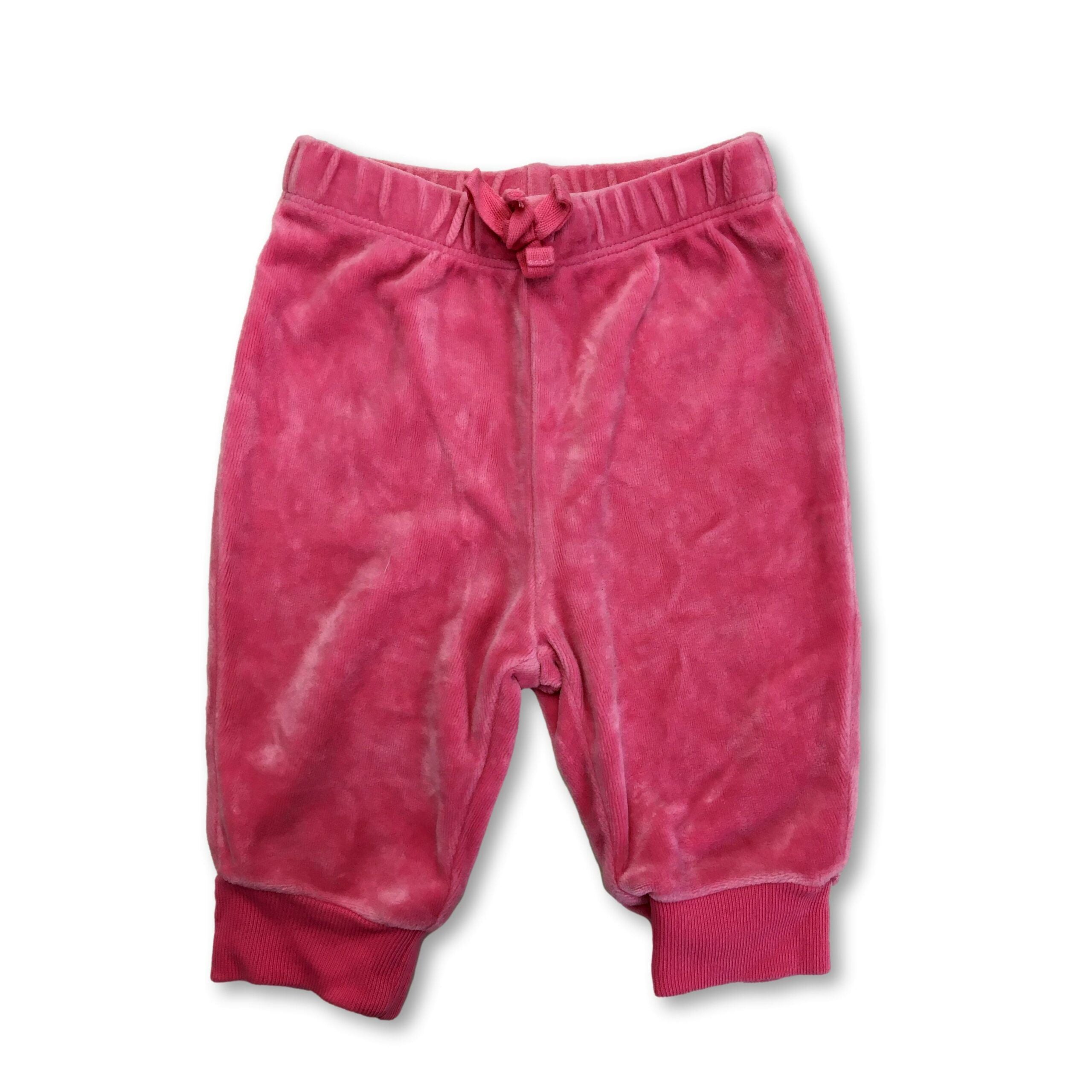 3M Pink Velour Track Pants - Ralph Lauren