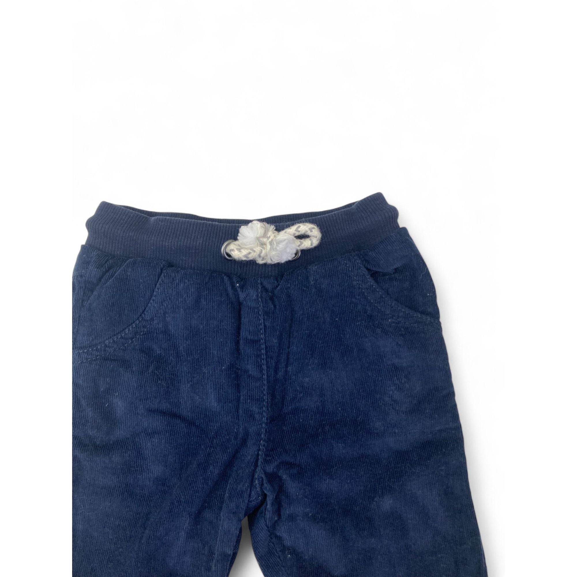 1-3M Navy Blue Lined Corduroy Pants - Woolworths