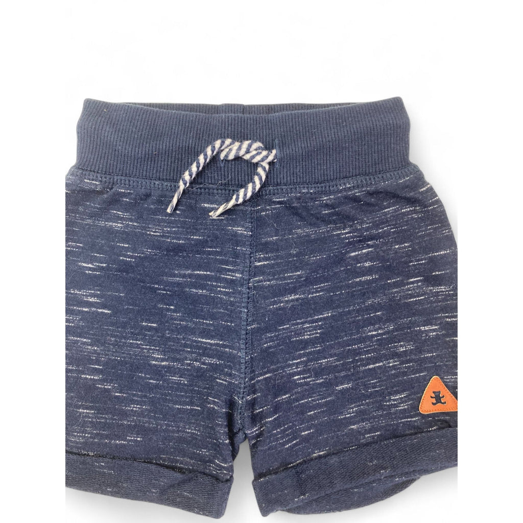 1-3M Navy Blue Melange Shorts - Woolworths