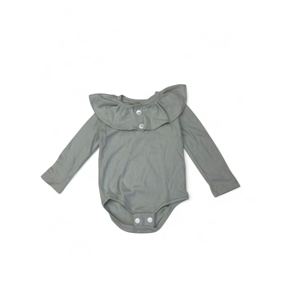 3-6M Mint Green Frill Collar Bodysuit - Tiny Necessities