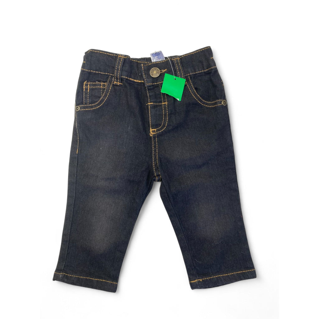 3-6M Black Stonewash Denim Jeans - Ackermans