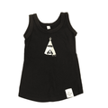 3-6M Black & Silver Sleeveless Top - Tiny Tribe