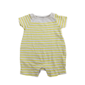 0-3M Light Yellow & White Stripe Romper - Gap