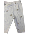 3-6M White Animal Sailboat Print Cotton Leggings - The Little White Company