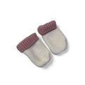 3-6M Pink & Cream Knit Mittens - Woolworths