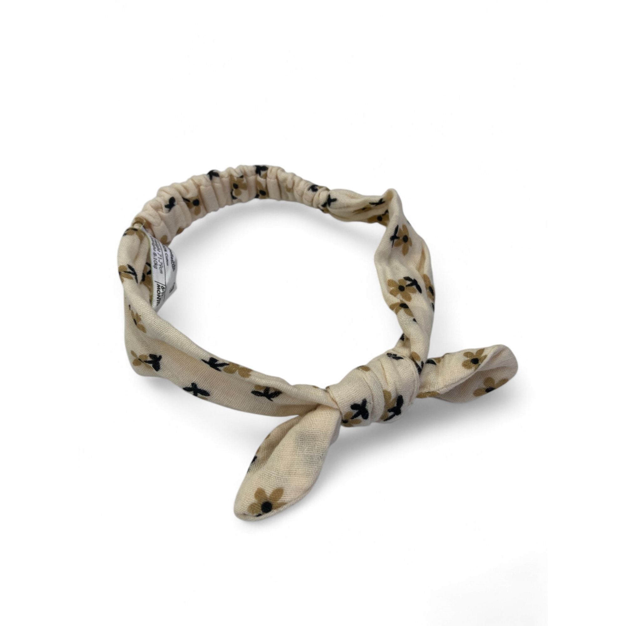 6-12M Cream Floral Bow Headband - Woolworths