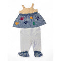 12-18M Blue Stripe Dress & Leggings - Clicks