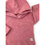 1-3M Pink Melange Fleece Hoodie - Woolworths