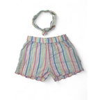 6-12M White Pastel Shorts & Headband - Woolworths