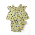6-12M Light Yellow Floral Print Top & Shorts - Ackermans