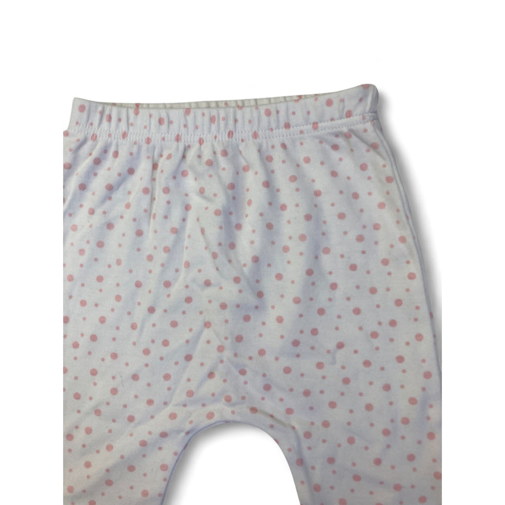 3-6M White & Light Pink Leggings - Woolworths