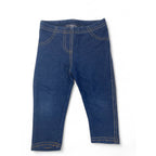 6-9M Dark Blue Denim Look Jeggings - Primark
