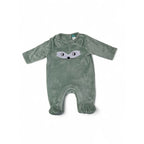 Newborn Mint Green Velour Fox Onesie - Ackermans