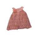 12-18M Pink Dotted Chiffon Pleated Top - Ackermans