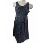 US Small - Black & White Dotted Sleeveless Maternity Dress - Motherhood Maternity
