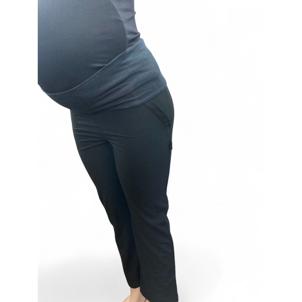 Size 30 - Black Maternity Work Pants - Cherry Melon