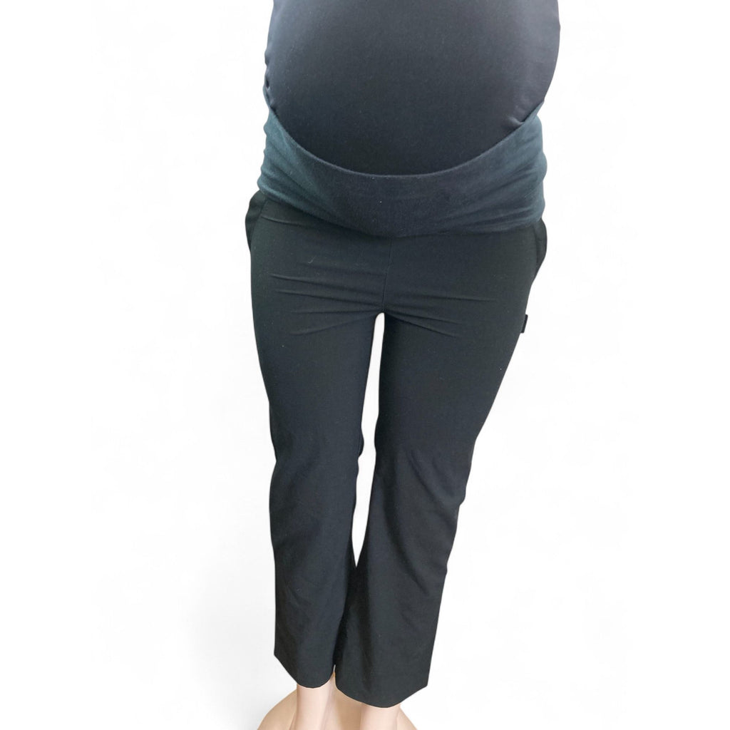 Size 30 - Black Maternity Work Pants - Cherry Melon
