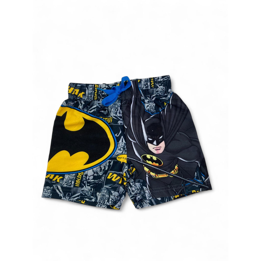 0-3M Black Batman Boardshorts - Cuddlesome