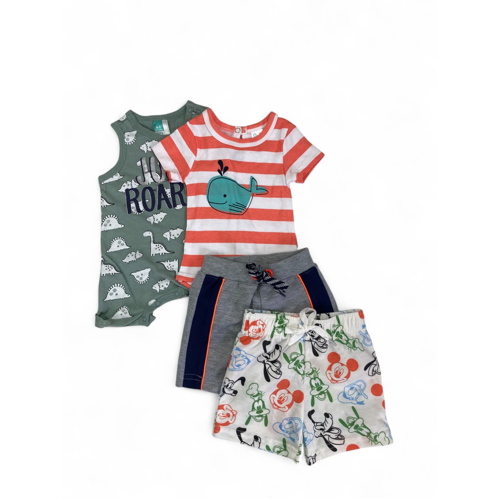 0-3M Mint Romper, Shorts, T Shirt - Ackermans, Jet, Cuddlesome