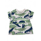3-6M Cream, Green & Blue Dino T Shirt - Woolworths
