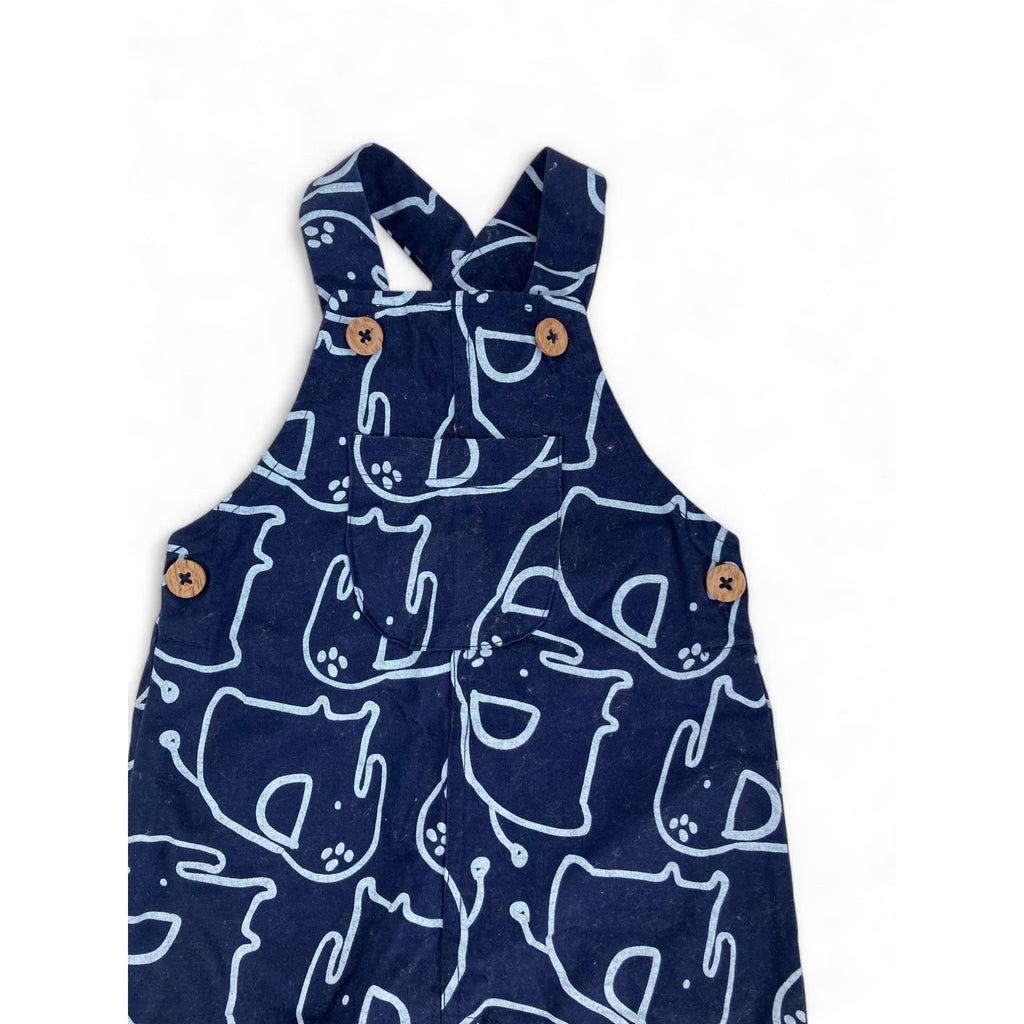 1-3M Navy Blue Elephant Dungaree - Woolworths
