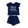 0-3M Navy Blue Summer Snooze Sleep Set - OneTwoThree
