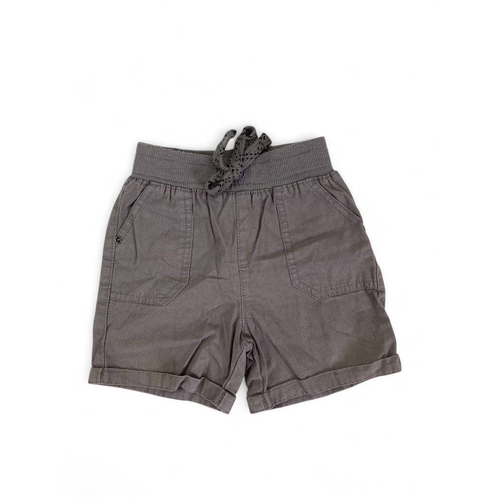 6-12M Grey Banded Shorts - Ackermans
