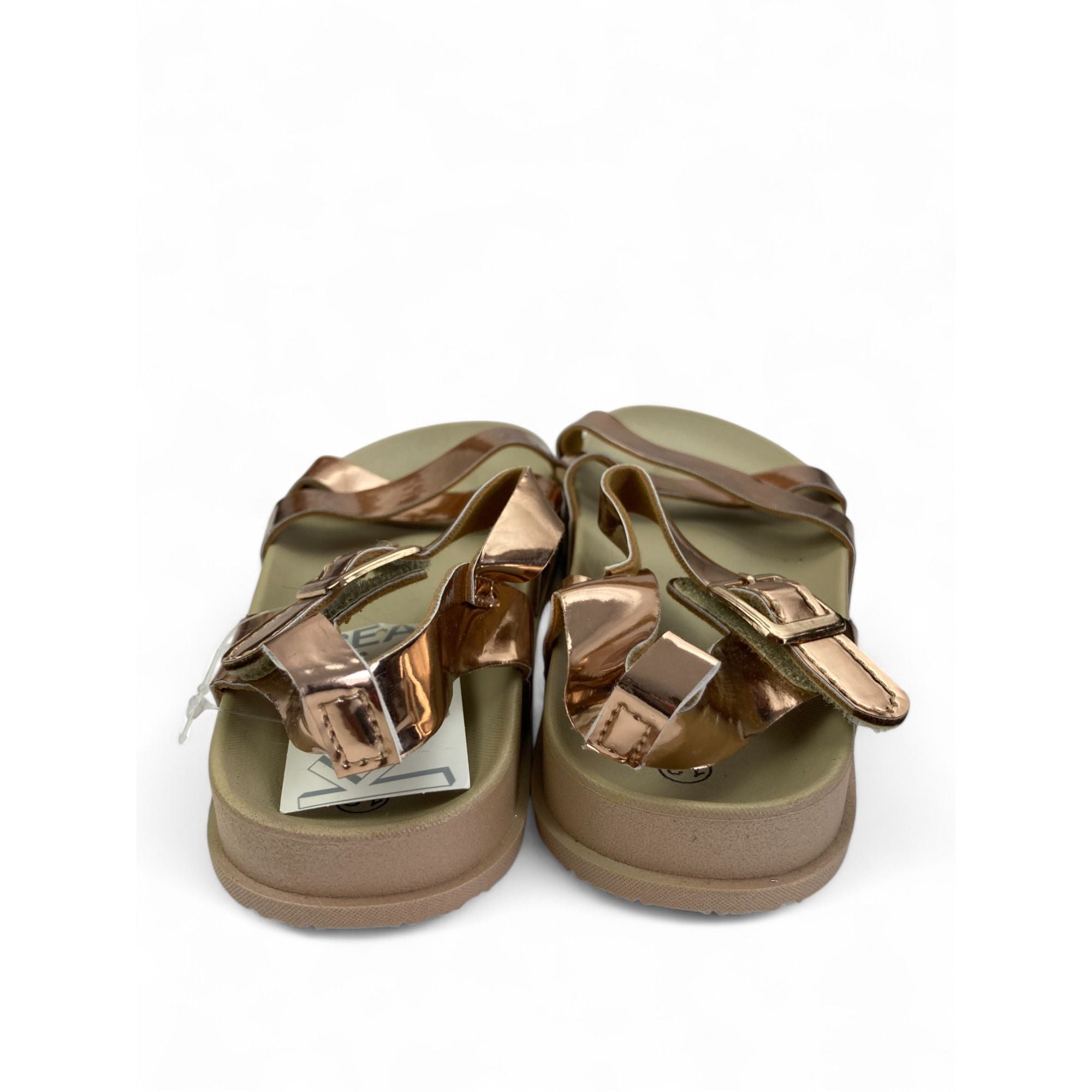 Size 13 - Rose Gold Criss Cross Sandals - Real