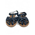 Size 13 - Navy Blue Leather Strappy Sandals - (& US)