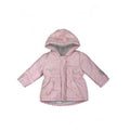 3-6M Light Pink & White Heart Puffer Jacket - Woolworths
