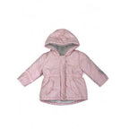 3-6M Light Pink & White Heart Puffer Jacket - Woolworths