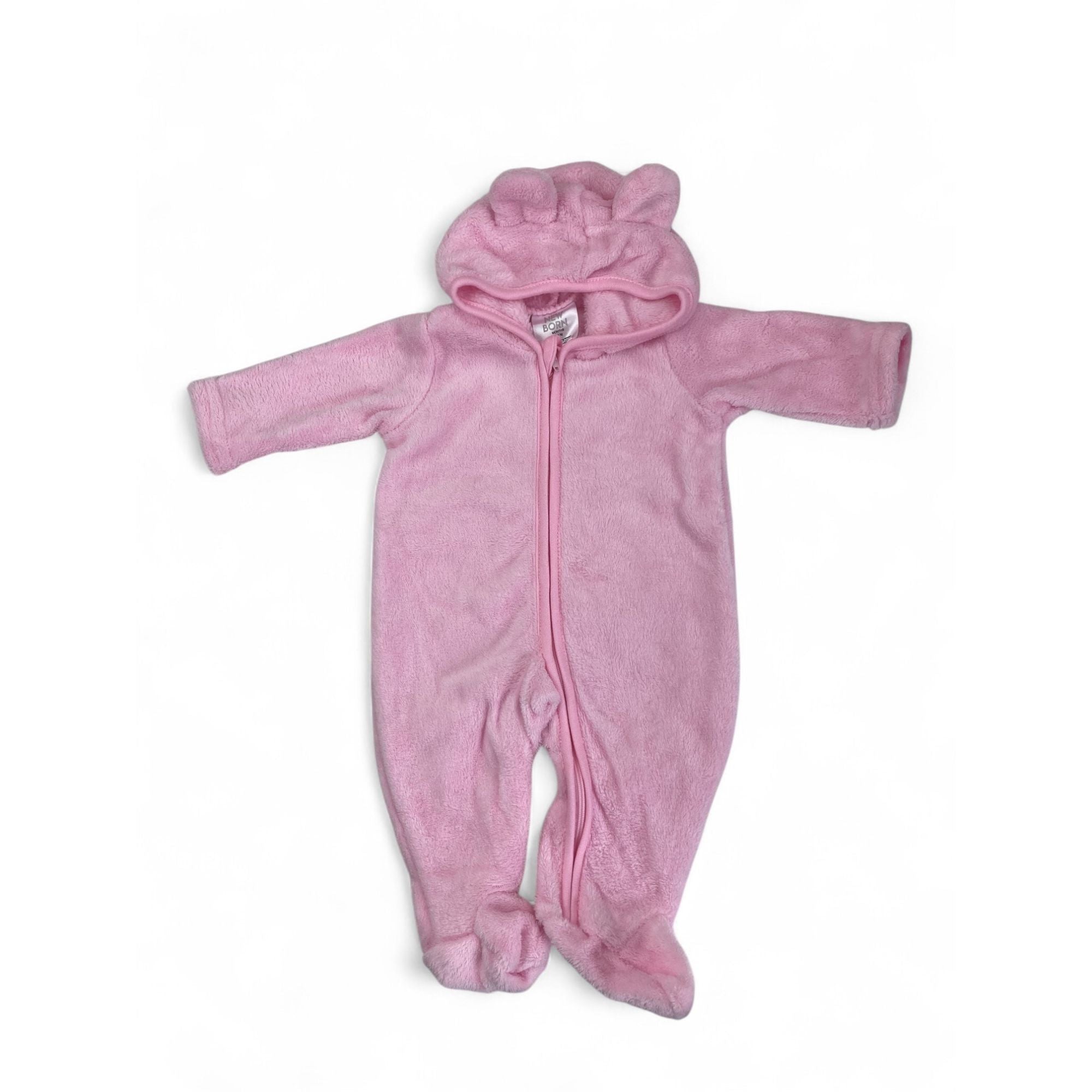 Newborn Light Fleece Zip Onesie - Cuddlesome