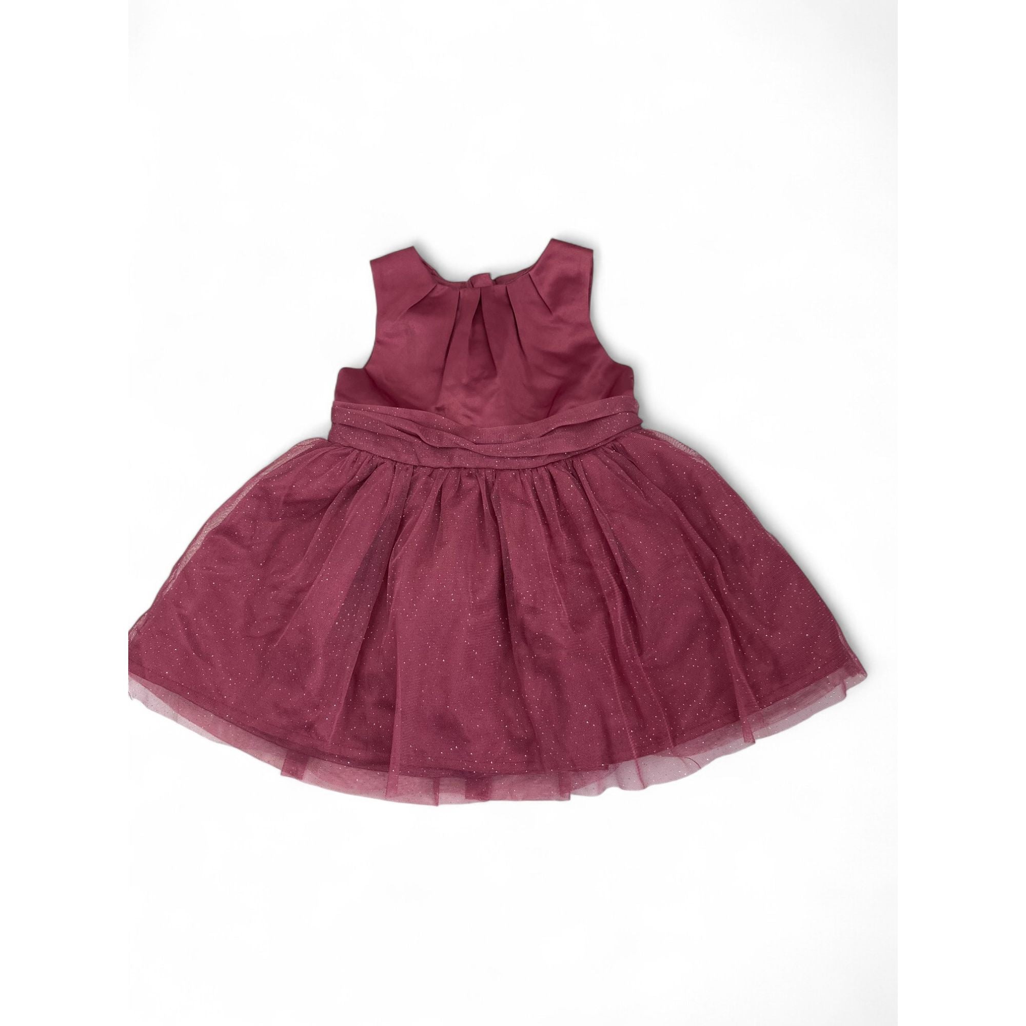 9-12M Magenta Satin & Tulle Dress - Next
