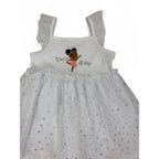 12-18M White Ballerina Strappy Tulle Dress - Cuddlesome
