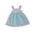 12-18M Light Blue Swan Strappy Tulle Dress - Cuddlesome