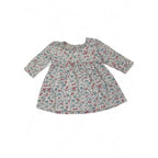 3-6M Cream Floral Half Snap Tunic Top - Cotton On