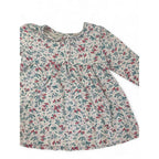 3-6M Cream Floral Half Snap Tunic Top - Cotton On