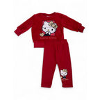 3-6M Red Fleece Hello Kitty Sweater & Track Pants - Hello Kitty