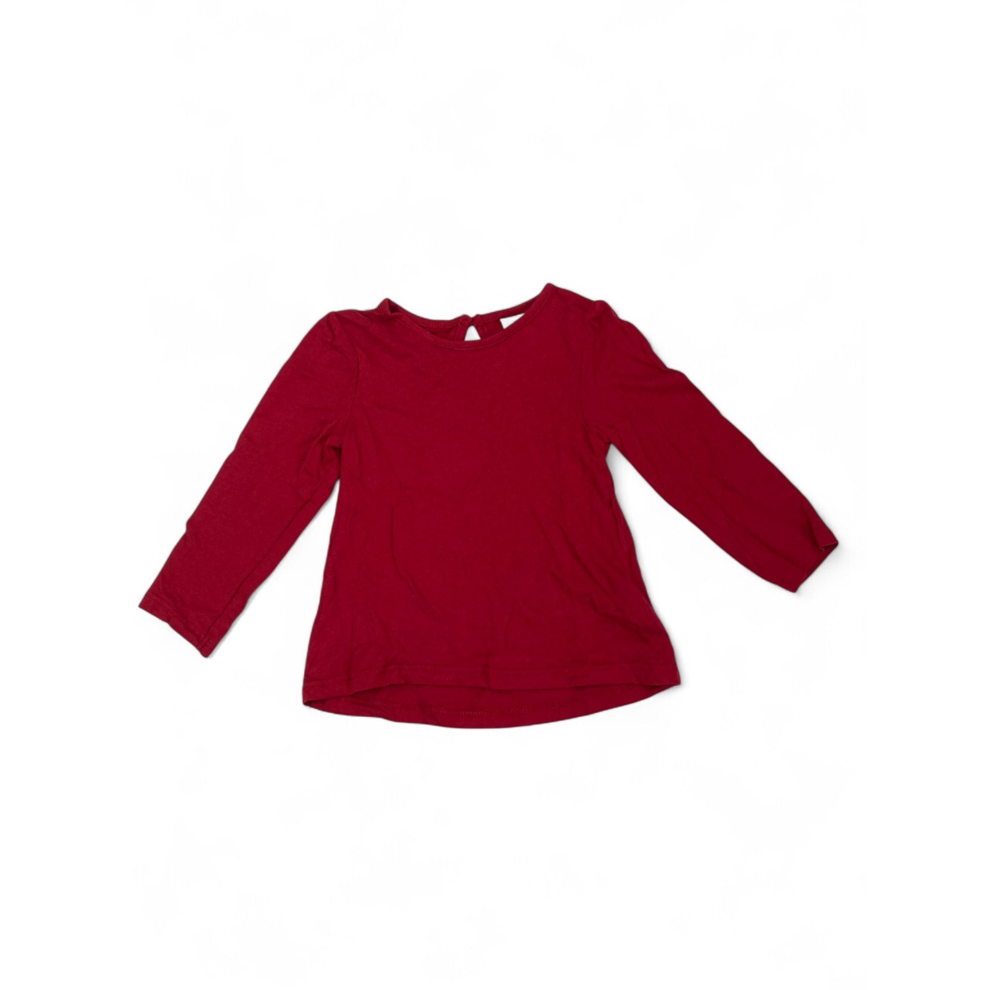 US 6-9M Red Long Sleeve Top - H&M