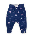 3-6M Navy Blue Bunny Track Pants - Woolworths