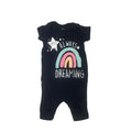 1-3M Navy Blue "Always Dreaming" Sleep Romper - Woolworths