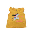 6-12M Yellow Unicorn Frill T Shirt - Woolworths