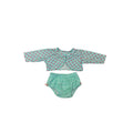 Newborn Teal & Pink Cotton Bolero & Bloomer - Woolworths