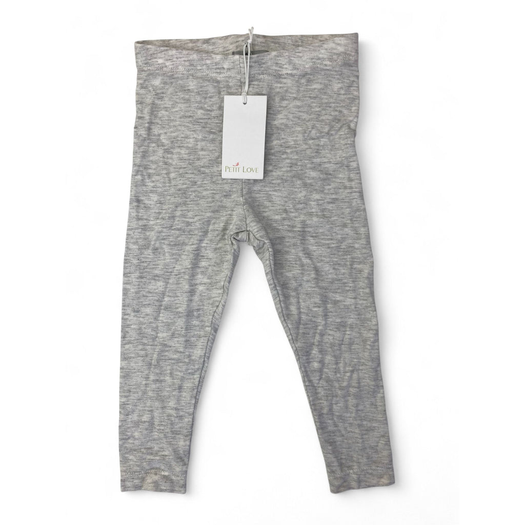 3-6M Light Grey Asher Leggings - Petit Love