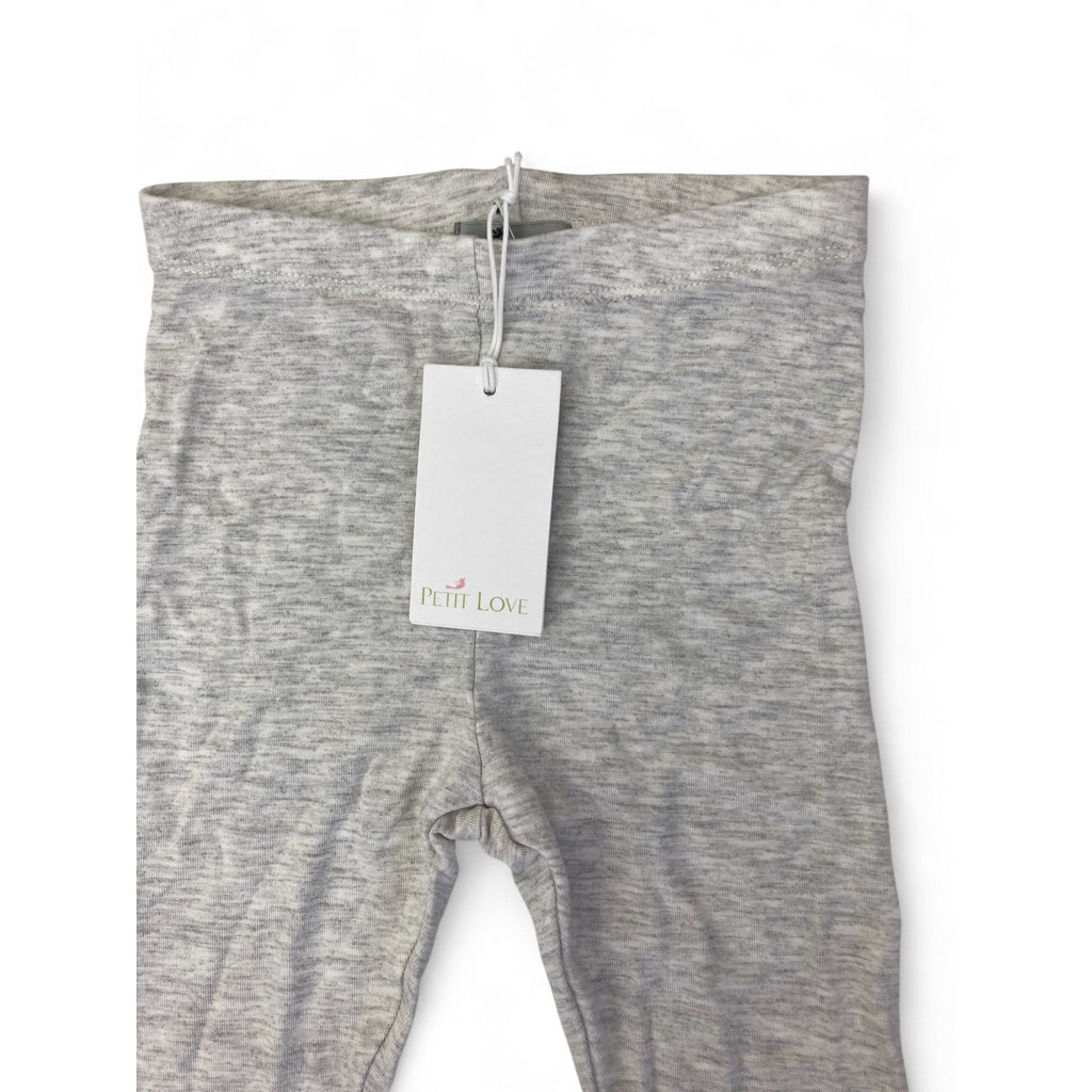 3-6M Light Grey Asher Leggings - Petit Love
