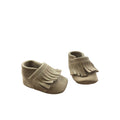 Size 15-16 - Beige Suede Moccassins - Zara