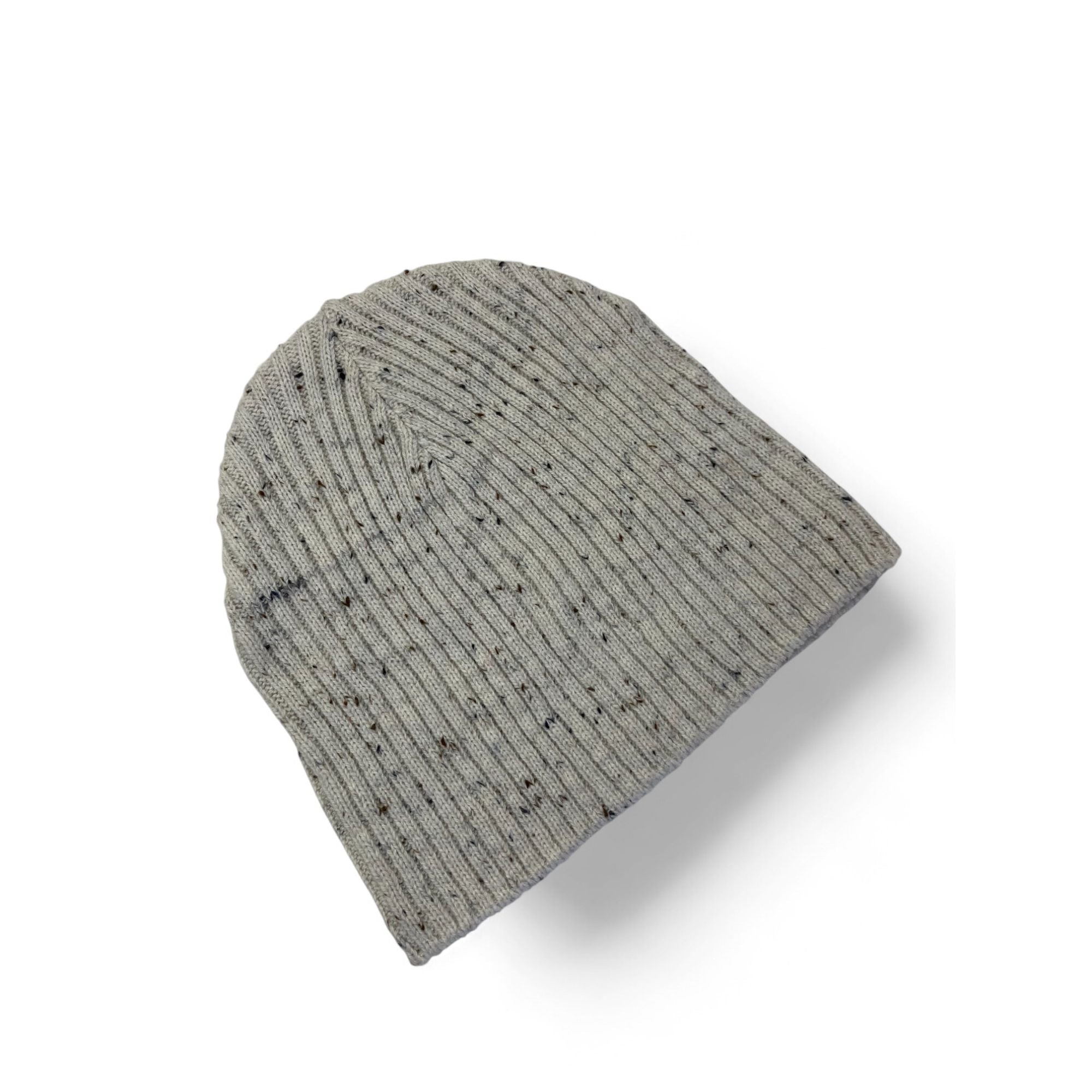 6-8Y Beige Oatmeal Ribbed Knit Beanie - Cotton On
