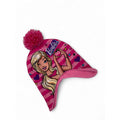 One Size - Cerise Pink Barbie Trapper Fleece Lined Beanie