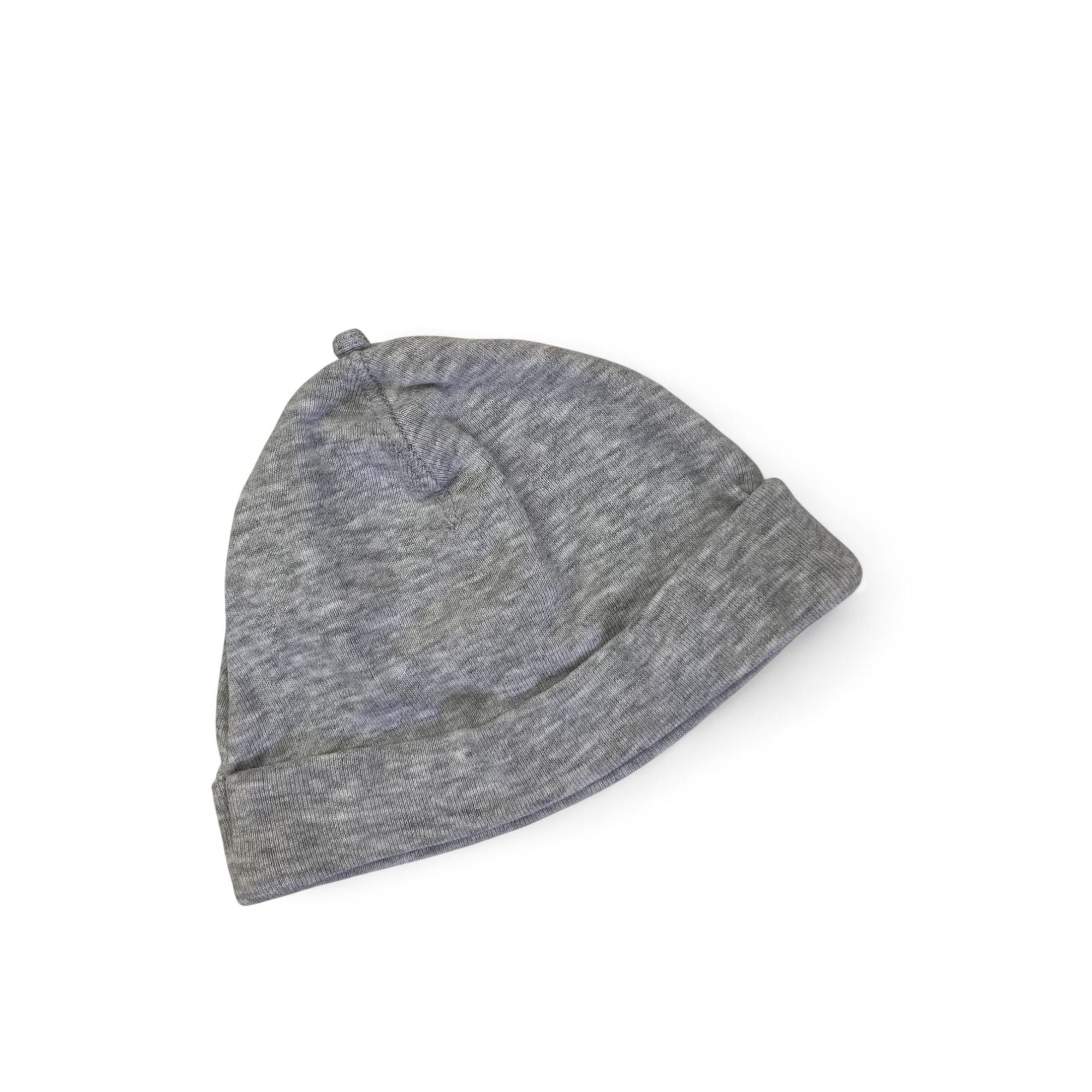UK 1-2M Light Grey Melange Beanie - H&M
